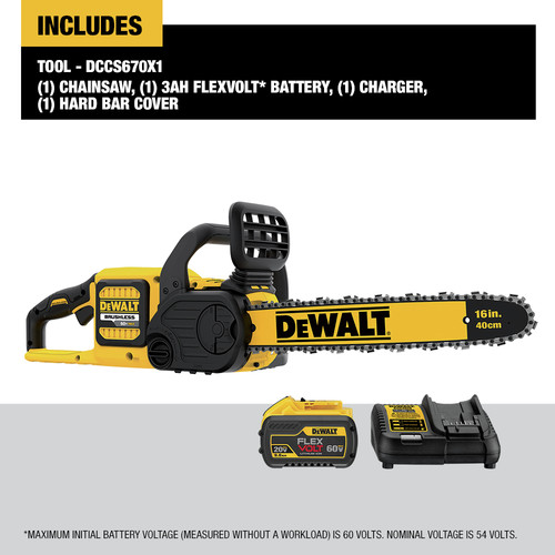 Dewalt 4ah hotsell lithium brushless chainsaw