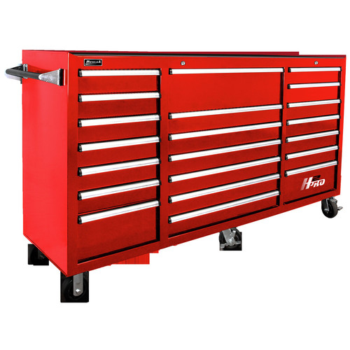 Save 10% off Homak Products | Homak RD04021720 72 in. H2Pro Series 21 Drawer Rolling Cabinet (Red) image number 0