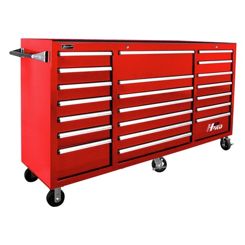 Save 10% off Homak Products | Homak RD04021720 72 in. H2Pro Series 21 Drawer Rolling Cabinet (Red) image number 0