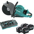 Concrete Saws | Makita GEC01PL4 80V max (40V X2) XGT Brushless Lithium-Ion 14 in. Cordless AFT Power Cutter Kit with Electric Brake and 4 Batteries (8 Ah) image number 0