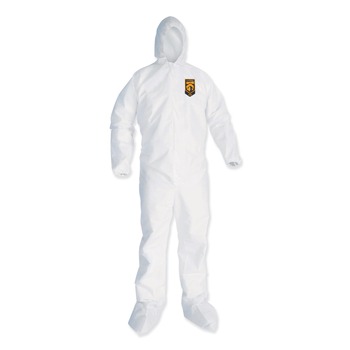 Ansell A35 Liquid and Particle Protection Coveralls - 2X-Large, White (25/Carton)