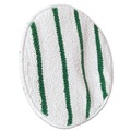 Carpet Cleaners | Rubbermaid Commercial FGP26700WH00 Low Profile Scrub-Strip 17 in. Diameter Carpet Bonnet - White/Green image number 1