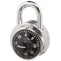 Office Jansan | Master Lock 1500-T 1.87 in. Wide Stainless Steel Combination Lock - Silver/Black (2/Pack) image number 2
