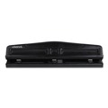 Universal UNV74323 12 Sheet Capacity Deluxe Adjustable Two and Three Hole Punch - Black image number 0