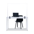 Office Furniture Accessories | MasterVision GL08019101 Protector Series 47.2 in. x 0.16 in. x 35.4 in. Glass Aluminum Desktop Divider - Clear (1/Carton) image number 5