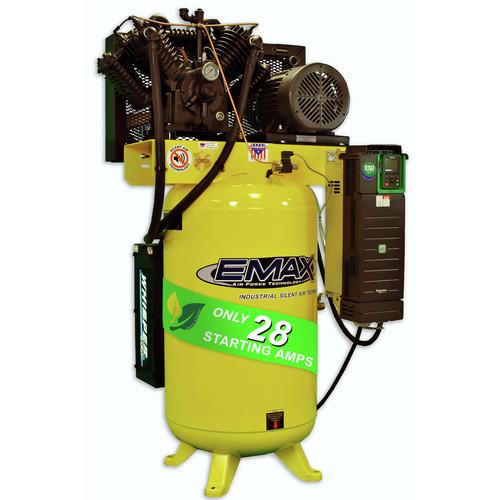 Stationary Air Compressors | EMAX EVR10V080V13-460 10 HP 80 Gallon Oil-Lube Stationary Air Compressor image number 0