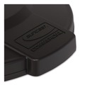 Trash Cans | Suncast Commercial TCU44GLIDD Utility Trash Can Lid for 44 gal Trash Can, 24.88-in Diameter x 3-in, Black image number 3