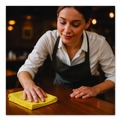 Cleaning Cloths | Boardwalk 2164039 16 in. x 16 in. Microfiber Cleaning Cloths - Yellow (24/Pack) image number 6