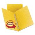 Office Jansan | Smead 81852 8.5 in. x 11 in. 3 in. Capacity Two-Piece Prong Fastener Premium Pressboard Report Cover - Yellow image number 4