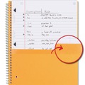 Notebooks & Pads | Five Star 930010 10.5 in. x 8.63 in. Sheets Wide/Legal Rule 1-Subject Wirebound Notebook - Black Cover image number 3