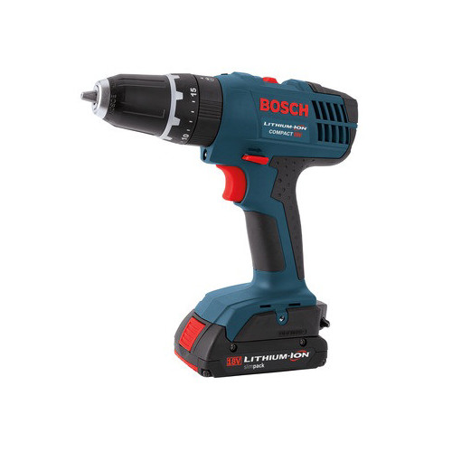 Hammer Drills | Factory Reconditioned Bosch HDB180-02-RT 18V Lithium-Ion 3/8 in. Cordless Hammer Drill Driver Kit (1.5 Ah) image number 0