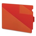 File Folders | Smead 51920 2-Pocket Style 1/5-Cut Top Tab Out 8.5 in. x 11 in. Poly Out Guide - Red (50/Box) image number 1