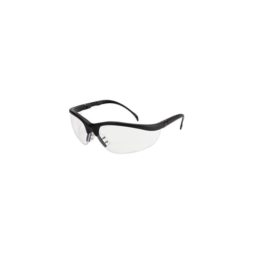 Eye Protection | MCR Safety KD110 Klondike Safety Glasses - Matte Black Frame/Clear Lens (12/Box) image number 0