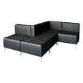  | Alera ALEQB8116P Alera Qub Series Powered Armless L Sectional, 26 3/8 X 26 3/8 X 30 1/2, Black image number 6
