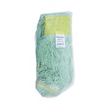 Mops | Boardwalk BWK1200LCT EcoMop Recycled Fiber Looped-End Mop Heads - Large, Green (12/Carton) image number 1