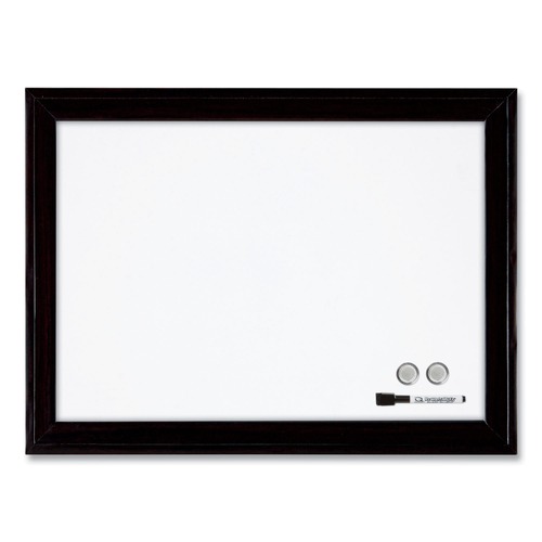 White Boards | Quartet 79282 23 x 17 Home Decor Magnetic Dry Erase Board - White Surface/Black Wood Frame image number 0