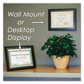 Office Jansan | NuDell 21202 8.5 in. x 11 in. Leatherette Document Frame - Black (2/Pack) image number 4