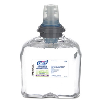 PURELL 5391-02 1200 mL Green Certified Advanced Foam Hand Sanitizer TFX Refill - Clear