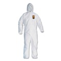 Bib Overalls | Ansell 49116 A20 Breathable Particle Protection Coveralls with Zip Closure - Triple Extra Large, White (20/Carton) image number 0