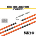 Fish Tape & Accessories | Klein Tools 56324 4-Piece 6 ft. Lo-Flex Fish Rod Set image number 2