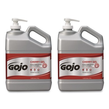 GOJO Industries 2358-02 1 gal. Bottle Cherry Gel Pumice Hand Cleaner - Cherry Scent (2/Carton)