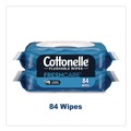 Cleaning & Disinfecting Wipes | Cottonelle 35970 Fresh Care 3.73 in. x 5.5 in. 1-Ply Flushable Cleansing Cloths - White (84/Pack) image number 4