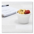 Food Trays, Containers, and Lids | Dart 4J6 4 oz. Foam Bowl Containers - White (1000/Carton) image number 5
