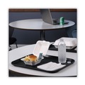  | Boardwalk HL-66BW 6 in. x 6 in. x 3.19 in. 1-Compartment Hinged-Lid Sugarcane Bagasse Food Containers - White (125/Sleeve, 4 Sleeves/Carton) image number 7