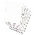 Office Jansan | Avery 01336 11 in. x 8.5 in. 25-Tab 151 to 175 Avery Style Preprinted Legal Exhibit Side Tab Index Dividers - White (1-Set) image number 1