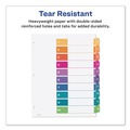 Office Jansan | Avery 11188 Ready Index 11 in. x 8.5 in. 10-Tab 1 to 10 Customizable TOC Dividers - Multicolor Tabs/White (6/Pack) image number 4