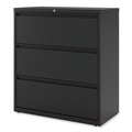  | Alera 25489 36 in. x 18.63 in. x 40.25 in. 3 Legal/Letter/A4/A5 Size Lateral File Drawers - Black image number 1