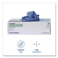 Disposable Gloves | Boardwalk 380MBXA 4 mil Disposable General-Purpose Nitrile Gloves - Medium, Blue (100/Box) image number 5