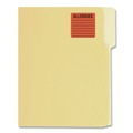 Office Jansan | Tabbies 40560 2 in. x 2 in. "ALLERGIES" Allergy Warning Labels - Fluorescent Red (1-Roll) image number 2