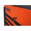 Tool Carts | Sunex 8035XTOR 3 Drawer Slide Top Utility Cart with Power Strip (Orange) image number 3