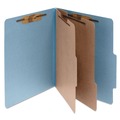 Office Jansan | ACCO A7015026 3 in. Expansion Pressboard Letter Size 6-Fastener Classification Folders - Sky Blue Exterior (10/Box) image number 0