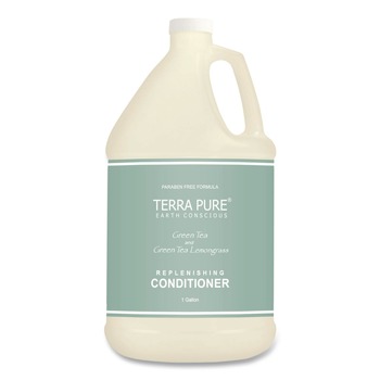 Diversified Hospitality Solutions Terra Pure 1-Gallon Bottle Conditioner - Green Tea and Lemongrass Scent