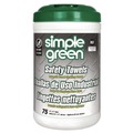Hand Wipes | Simple Green 3810000613351 10 in. x 11 3/4 in. 1-Ply Safety Towels - Unscented (75/Canister, 6 Canisters/Carton) image number 0