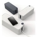 Office Cable Management | Durable 503037 CAVOLINE 16 in. x 6.1 in. x 5.5 in. Cable Management Box - Large, Charcoal image number 1