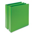 Binders & Binding Supplies | Samsill MP286578 Earth's Choice Plant-Based 11 in. x 8.5 in. 1.5 in. Capacity 3 Rings Economy Round Ring View Binders - Lime (2/Pack) image number 0