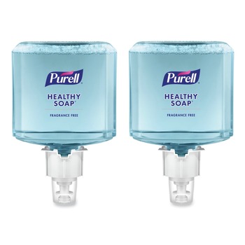 PURELL 6472-02 HEALTHY SOAP 1,200 mL Gentle and Free Foam Refill for ES6 Dispensers - Fragrance-Free (2/Carton)
