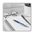 Office Jansan | BIC VCG11 BLU GLIDE 1 mm Medium Ballpoint Pen - Blue Ink/Translucent Blue/Blue Barrel (1-Dozen) image number 4