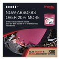 Office Jansan | WypAll 41055 12.4 in. x 12.2 in. Power Clean Jumbo Roll X80 Heavy Duty Cloths - Red (1/Carton) image number 4