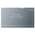 Office Jansan | 3M PF195W9B 16:9 Frameless Blackout Privacy Filter for 19.5 in. Widescreen Monitor - Black image number 2