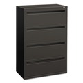  | HON H784.L.S Brigade 700 Series Four-Drawer 36 in. x 18 in. x 52.5 in. Lateral File - Charcoal image number 0