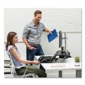  | Fellowes Mfg Co. 8081501 Lotus RT 48 in. x 30 in. x 42.2 in. - 49.2 in. Sit-Stand Workstation - Black image number 7