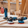 Orbital Sanders | Bosch GEX18V-5B15 18V Brushless Lithium-Ion 5 in. Cordless Random Orbit Sander Kit (4 Ah) image number 14