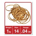  | Universal UNV00114 0.04 in. Gauge Size 14 Rubber Bands - Beige (2200/Pack) image number 2