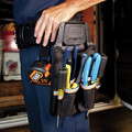 Tool Belts | Klein Tools 55912 Tradesman Pro 13 in. x 7.25 in. x 4.75 in. Modular Piping Tool Pouch with Belt Clip - Black/Gray/Orange image number 9