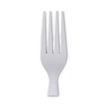  | Dixie FH207 Heavyweight Plastic Cutlery Forks - White (100/Box) image number 3
