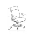 Office Chairs | HON HONI2U2ASX04NTK Ignition 2.0 17 to 21.5 Seat Height Vinyl Upholstered Mid-Back Task Chair - Elysian Seat/Back/Black Base image number 3